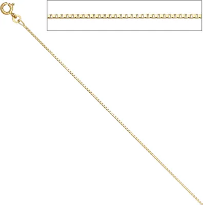 Produktbild von JOBO Venezianerkette 333 Gelbgold 1,0 mm 40 cm Gold Kette Halskette Federring