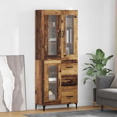 Produktbild von vidaXL Highboard Altholz 69,5 x 34 x 180 cm Holzwerkstoff