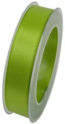 Produktbild von Doppelsatin Stoffband Schleifenband 25mm (1m=0,32EUR) hellgrün 25m Rolle Goldina