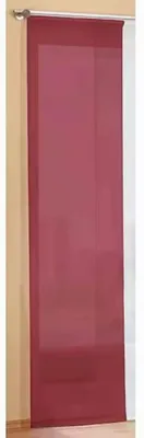 Schiebevorhang aus transparenter Voile, rot, 60 x 245 cm