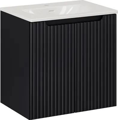 Immagine prodotto di Mobile Bagno 60 Cm Nero Con Lavabo Sky Moderno