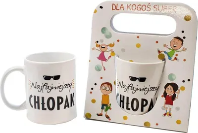 Zdjęcie produktu dla Kubek w torebce Najfajniejszy chłopak 250 ml