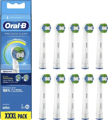 Image de Oral-B Precision Clean 80339360 Tête de brosse à dents 10 pièces Bleu, blanc
