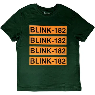 Produktbild von Blink-182 Logo Repeat Green M T-Shirt