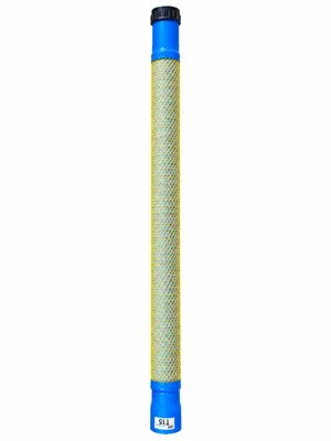 Produktbild von PVC Filter Gewebefilter Filterrohr Brunnenrohr 1 1/2" 1m mit Filtertressengewebe, Rohrgewinde inklusive Bodenkappe