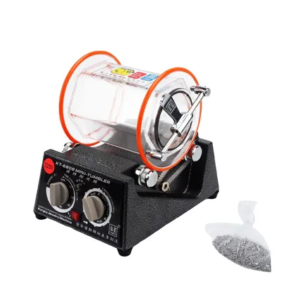 Produktbild von Mini Schmuckpolierer Tumbler, 3 kg Kapazität, 5 Geschwindigkeitsstufen, 220V Ein Set