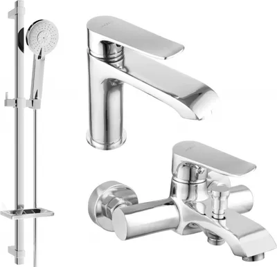 Produktbild von Mexen Pecos DQ40 Badewannenset, Chrom - 72703DQ40-00