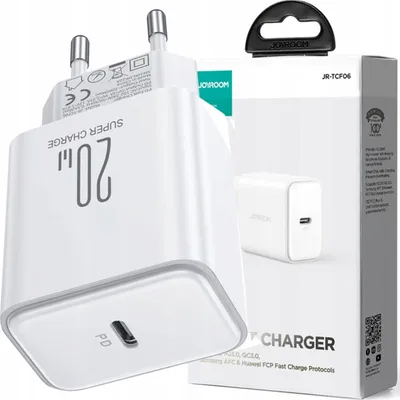 Image de Chargeur Usb C 20W Pd Joyroom Jr-Tcf06 - Blanc