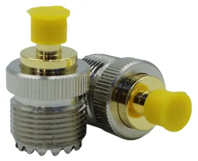 SO239 auf SMA Koaxialadapter, 50 Ohm, 2 Stück, silber