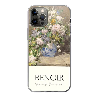 Produktbild von MuchoWow® Handyhülle Schutzhülle Hülle für iPhone 12 Pro Kunst - Blumen - Alte Meister Silikon Softcase Handy Hülle - Abdeckung