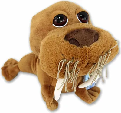 Produktbild von Walross Kuscheltier mit großem Kopf - ca. 20 cm