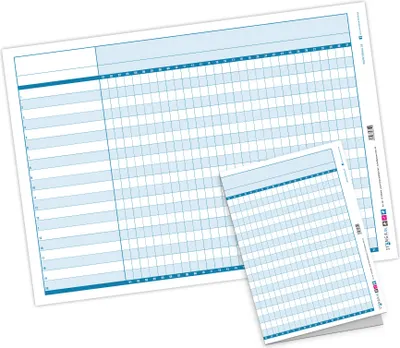 Produktbild von itenga Monatsplaner Urlaubsplaner Projektplaner Schichtplaner Personalplaner universal immerwährend