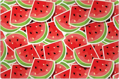 Produktbild von Küchenmatte 100x150 cm Vinylmatte Bodenmatte Dekoration -Wassermelone Frucht