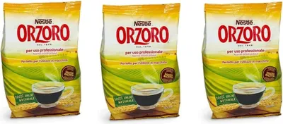 Produktbild von 3x Nestlé Orzoro Orzo Tostato Solubile Lösliche Geröstete Gerste Beutel mit 200g