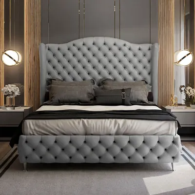 Produktbild von Gepolstertes Bett IMPERIAL 140x200 cm Madrid 985