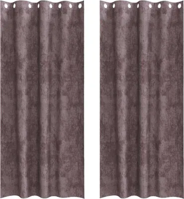Produktbild von vidaXL Samtvorhänge mit Vorhängen 2 pcs Braun 260 x 140 cm Samt