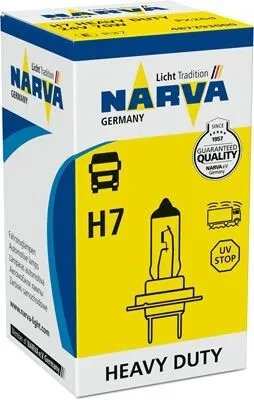 Produktbild von 1x NARVA H7 Glühlampe Fernlicht 24V 70W PX26d Halogen 487293000
