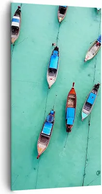 Produktbild von Bild auf Leinwand - Leinwandbild - Einteilig - Boote mit Luft - 65x120cm - Wand Bild - Wanddeko - Wandbilder - Leinwanddruck - Bilder - Wanddekoration - Leinwand bilder - Wandbild - PA65x120-4362