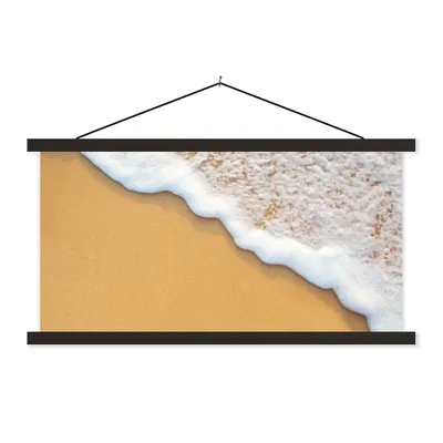 Produktbild von MuchoWow® Textilposter Strand - Wasser - Meer - Tropisch - Sommer 120x60 cm mit schwarzem Rahmen - Dekoration Schlafzimmer