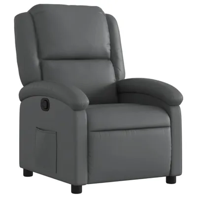 Image de vidaXL Fauteuil relax gris similicuir