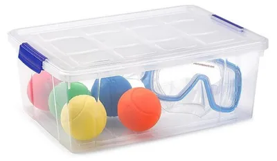 Produktbild von Plasticforte Aufbewahrungsbox mit Deckel - 9L - transparent - Kunststoff