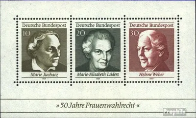 Produktbild von Briefmarken BRD (BR.Deutschland) 1969 Mi Block5 (kompl.Ausgabe) Ersttagssonderstempel gestempelt 50 Jahre Frauenwahlrecht in Deutschland / Bl.5