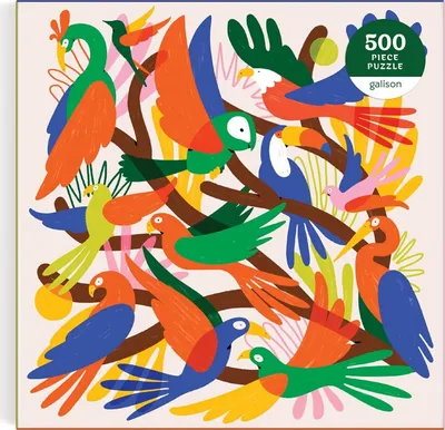 Produktbild von GALISON Quadratisches Puzzle Chromatische Vögel 500 Teile
