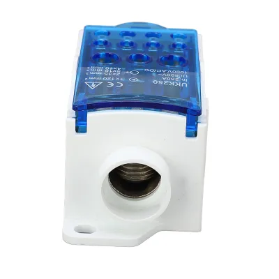 Obrázek produktu pro Svorkovnice Junction Box Splicing Din Rail Jednopólová rozvodná skříň 690V 250A (modrá )