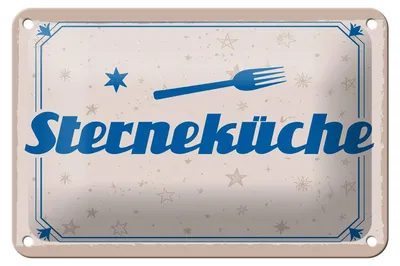 Produktbild von Blechschild Spruch 18x12cm Sterneküche Dekoration