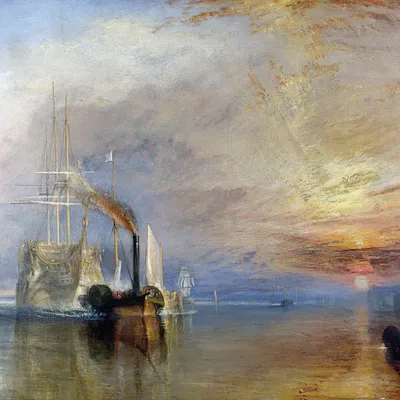 Obrázok produktu pre Joseph William Turner Art Print Obraz - Bojujúci Temeraire, 1839 (70 x 70 cm)