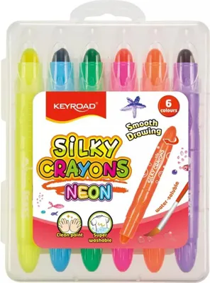 Zdjęcie produktu dla Kredki Żelowe Keyroad Neon 6 Kolorów