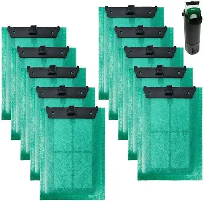 Obrázok produktu pre Filterové vložky z kvalitného materiálu – balenie po 10 kusov – kompatibilné s filtrami EasyCrystal 250 – vhodné pre filtre Repto-DecoFilter