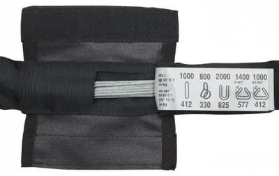 Produktbild von Steel Sling 2 Ton WLL - Black, 2 m