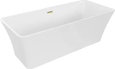 Obrázok produktu pre Mexen Tonia voľne stojaca vaňa 170 x 75 cm, biela, so zlatým zaoblením - 52171707500-55
