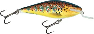 Produktbild von Salmo Executor Shallow Runner Wobbler , Salmo Farben:Trout, Länge/Gewicht/Laufverhalten/Tauchtiefe:9cm / 14.5g / Flachläufer / 1.5-3.0m
