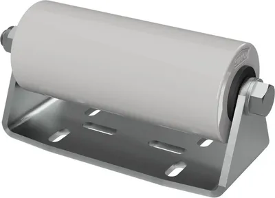 Obrázok produktu pre Polyuretánový bočný valček s držiakom B roll pomoc pri spúšťaní prívesu na čln pozinkované SUPROD, 200 mm, šedá