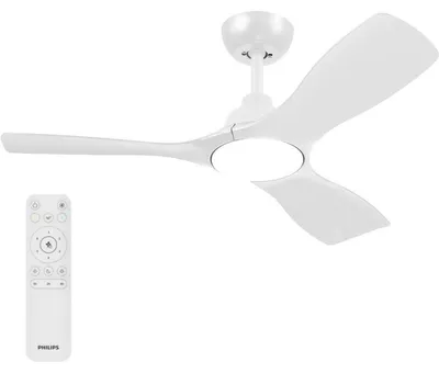 Produktbild von Philips Deckenventilator mit festen Flügeln, 30 W (Ventilator) + 24 W (Leuchte), LED, IP20, Weiß