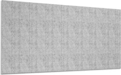 A full shot of a concrete-patterned wall panel.