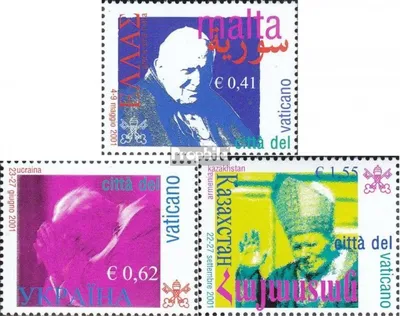 Produktbild von Briefmarken Vatikanstadt 2002 Mi 1424-1426 (kompl.Ausg.) postfrisch Weltreisen