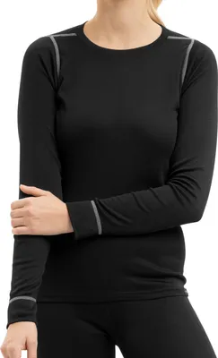 Produktbild von CFLEX Damen Ski- & Thermo Hemd - warme Unterwäsche Langarm POLARDRY - Schwarz-Grau S
