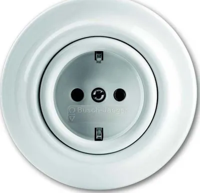 Produktbild von BUSCH-JAEGER Steckdose 1f std-ws glz Decento UP IP20