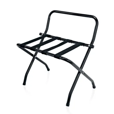 Produktbild von Gepäckablage mit Wandschutz, 62 x 47 x 46 cm, pulverbeschichtet, Stahl, Nylon