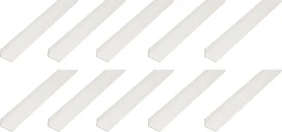 Produktbild von Alberts 10 x Winkelprofil, PVC, weiß, 30 x 20 x 3 mm, Länge 2 m