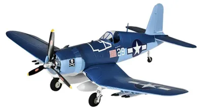 Produktbild von F4U Corsair RC Flugzeug - Starres Flächenmodell - 75 cm Spannweite - EPO Schaum - 2-Kanal - Outdoor PNP - Blau