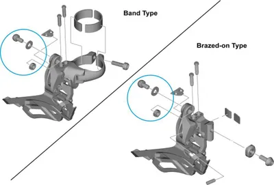Immagine prodotto di Vite di serraggio cavo SHIMANO FD-R3030 - Vite di serraggio cavo, circa 32 g
