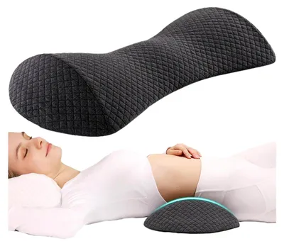 Produktbild von Lendenwirbelstützkissen aus Memory Foam zur Rückenunterstützung und Schmerzlinderung, Bürostuhlkissen, Autositzkissen