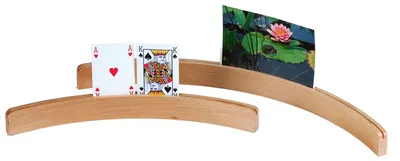 Productafbeelding van Houten kaartenhouders, gebogen, ongeveer 50 cm, 1 stuk