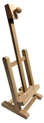 Holzstaffelei 40 cm, verstellbar, Tischstaffelei aus Naturholz