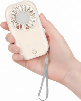 Produktbild von Mini Handventilator,Leise Tischventilator USB Wiederaufladbar,5 Windstufen,1200mAh Akku,tragbar fur Reisen,Büro,Schlafzimmer