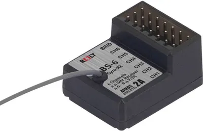 Produktbild von Reely BS-6 6-Kanal Empfänger 2,4 GHz Stecksystem JR